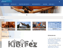 Tablet Screenshot of ev-kirche-geradstetten.de